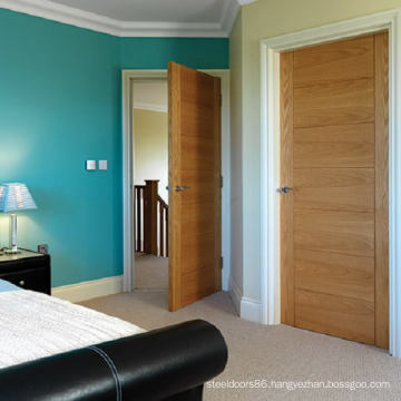 Modern Design Flush Panel Oak Veneered Door